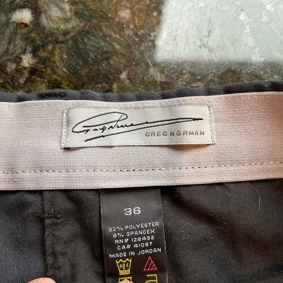 Greg Norman flat front poly/spandex charcoal golf and activewear shorts. 36” - Picture 6 of 8